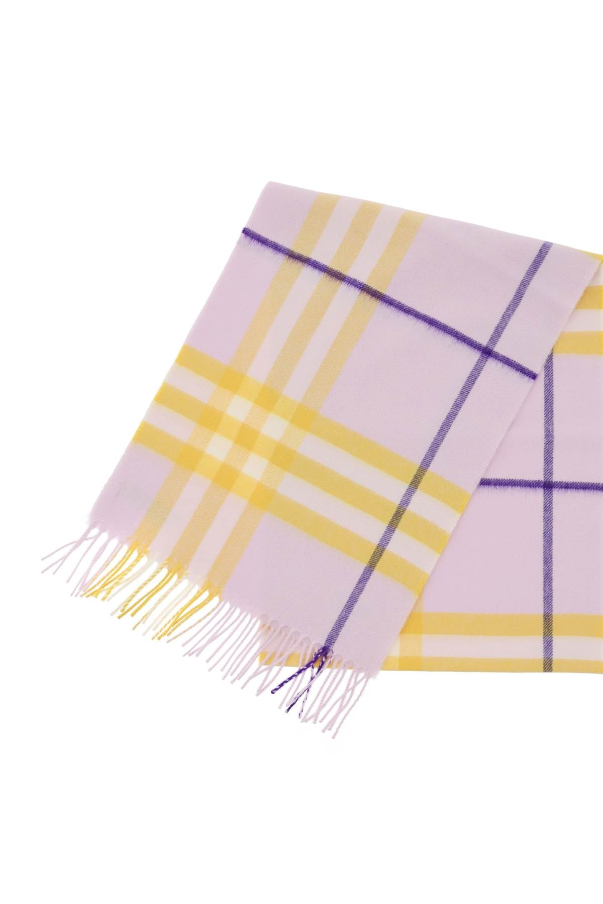 BURBERRY Giant Check Cashmere Scarf - Wraparound Style