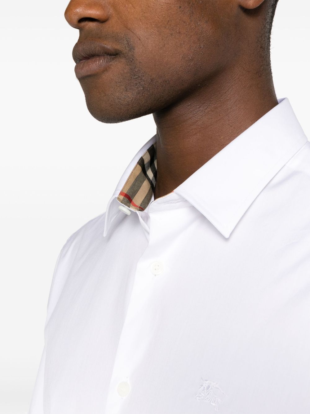 BURBERRY Stretch Poplin Casual Shirt
