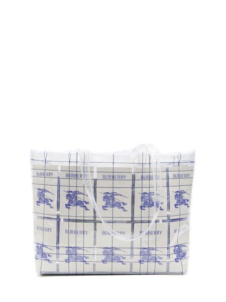 BURBERRY Transparent Design Logo Tag Handbag