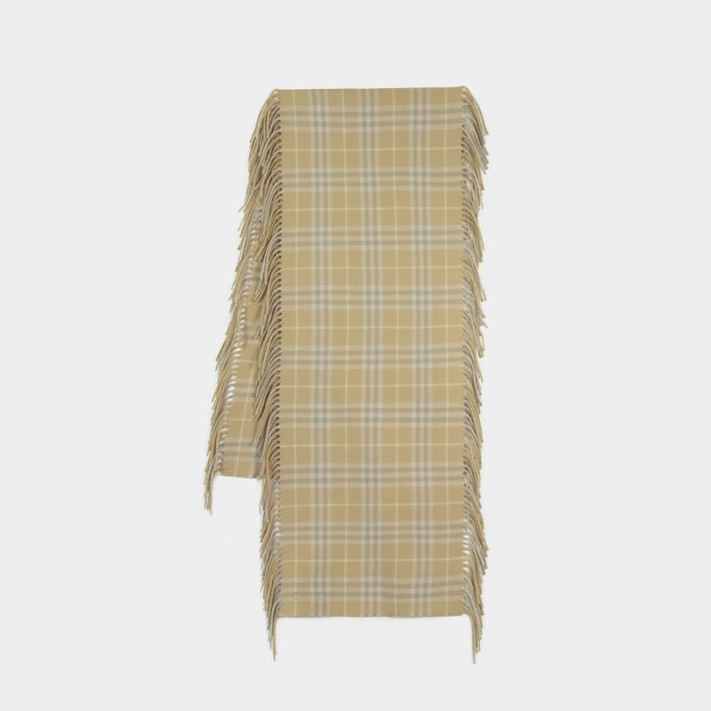 BURBERRY Embroidered Cashmere Scarf - FW25 Edition