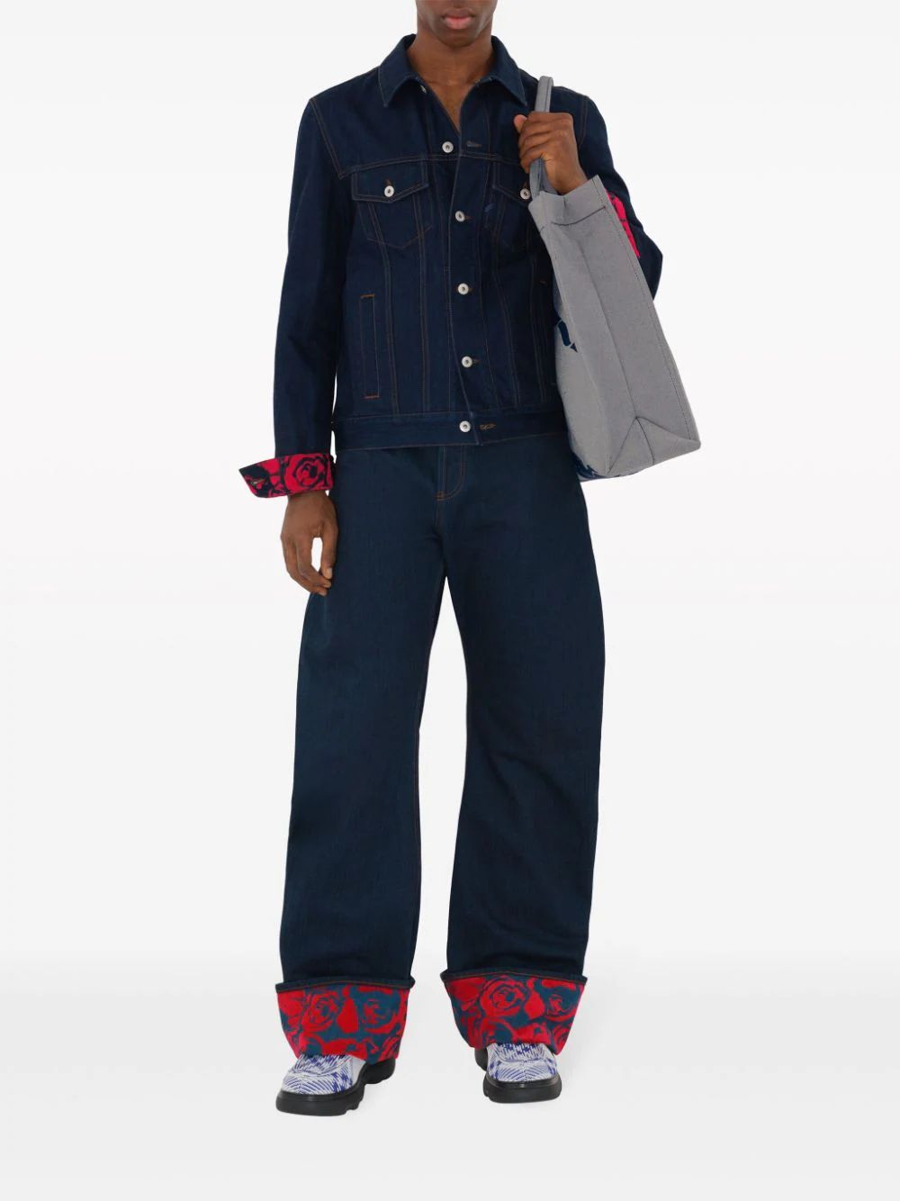 BURBERRY EKD Square Mini Tote Handbag