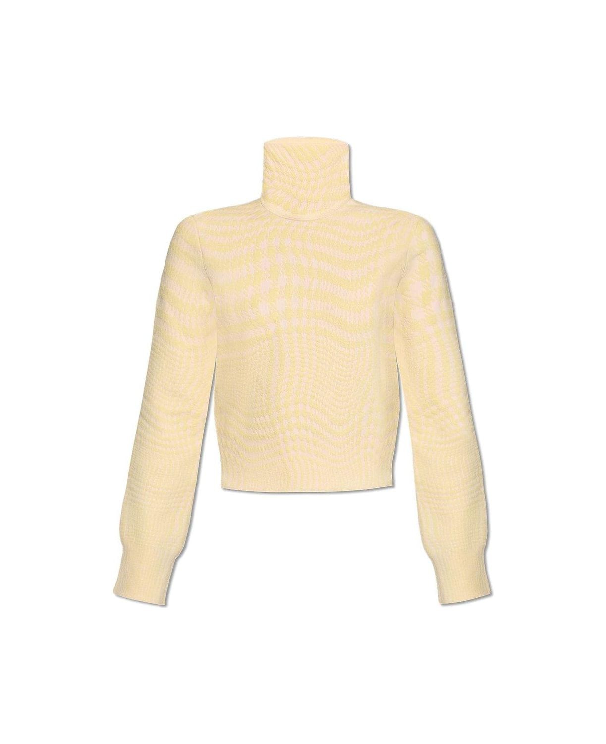 BURBERRY Cameo IP Pattern Wool Sweater for Women