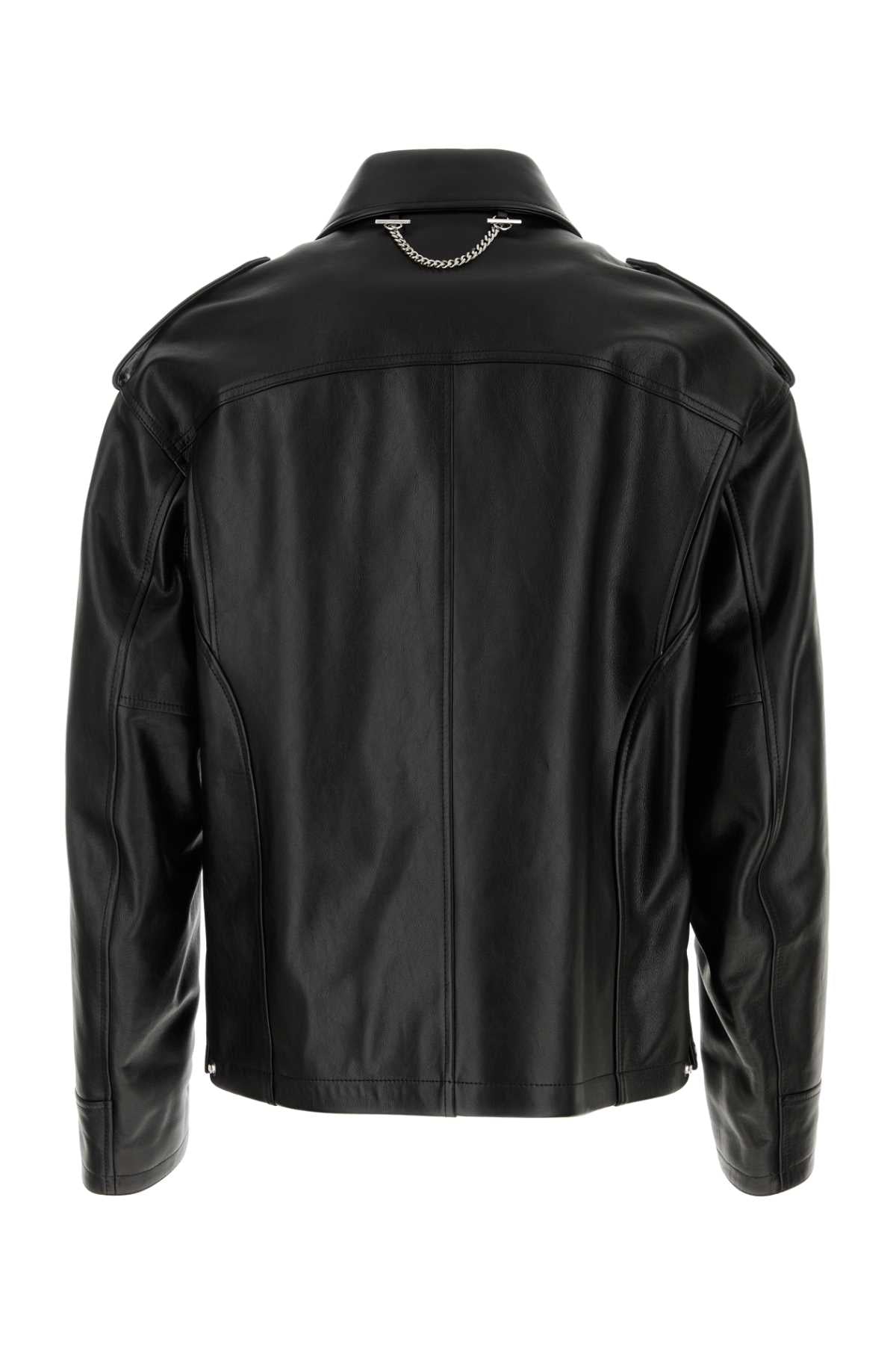 ALEXANDER MCQUEEN Men's Leather Jacket - Fall/Winter Collection