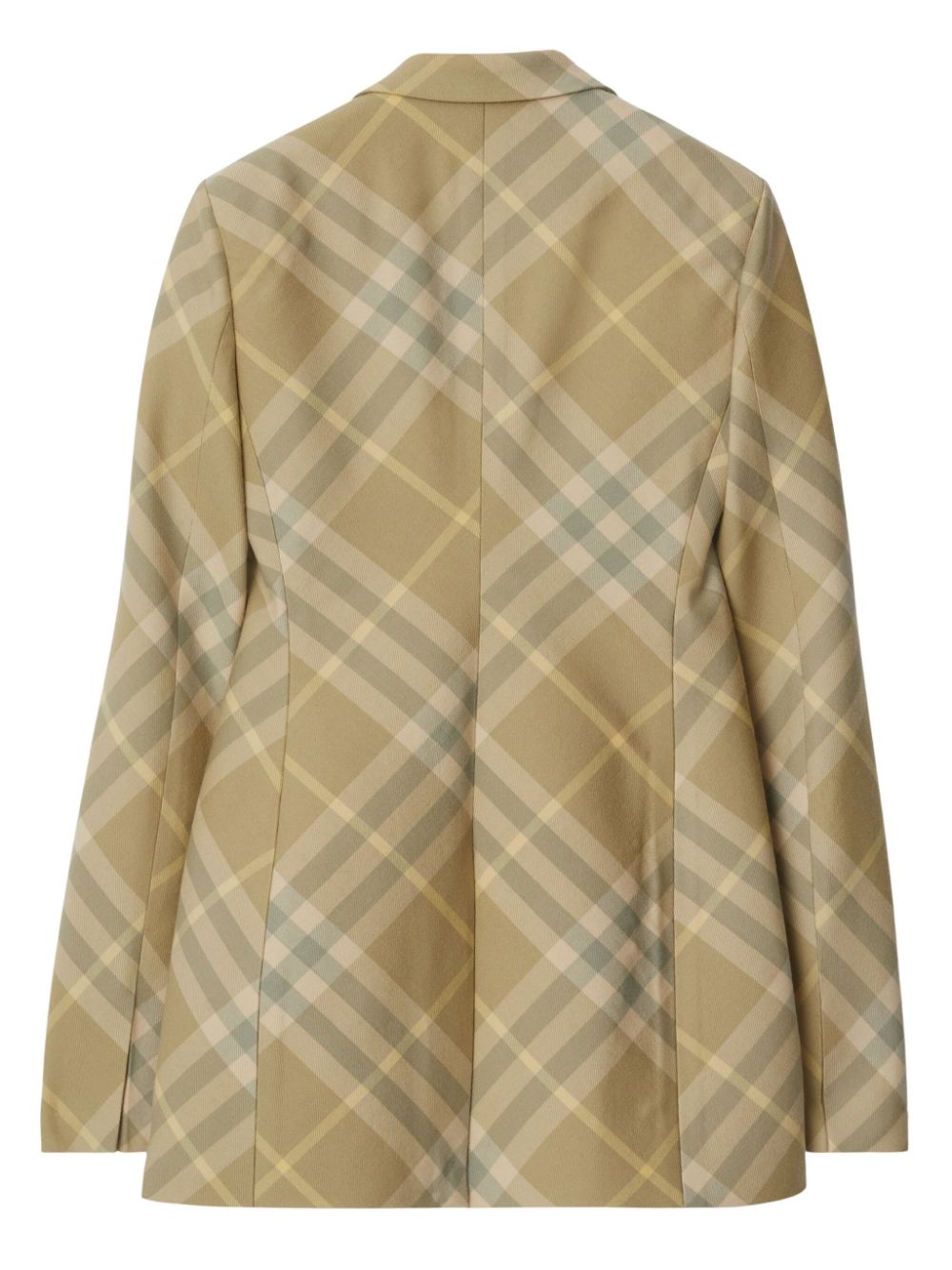 BURBERRY Women's Tailored Plaid Check Wool Blazer Jacket