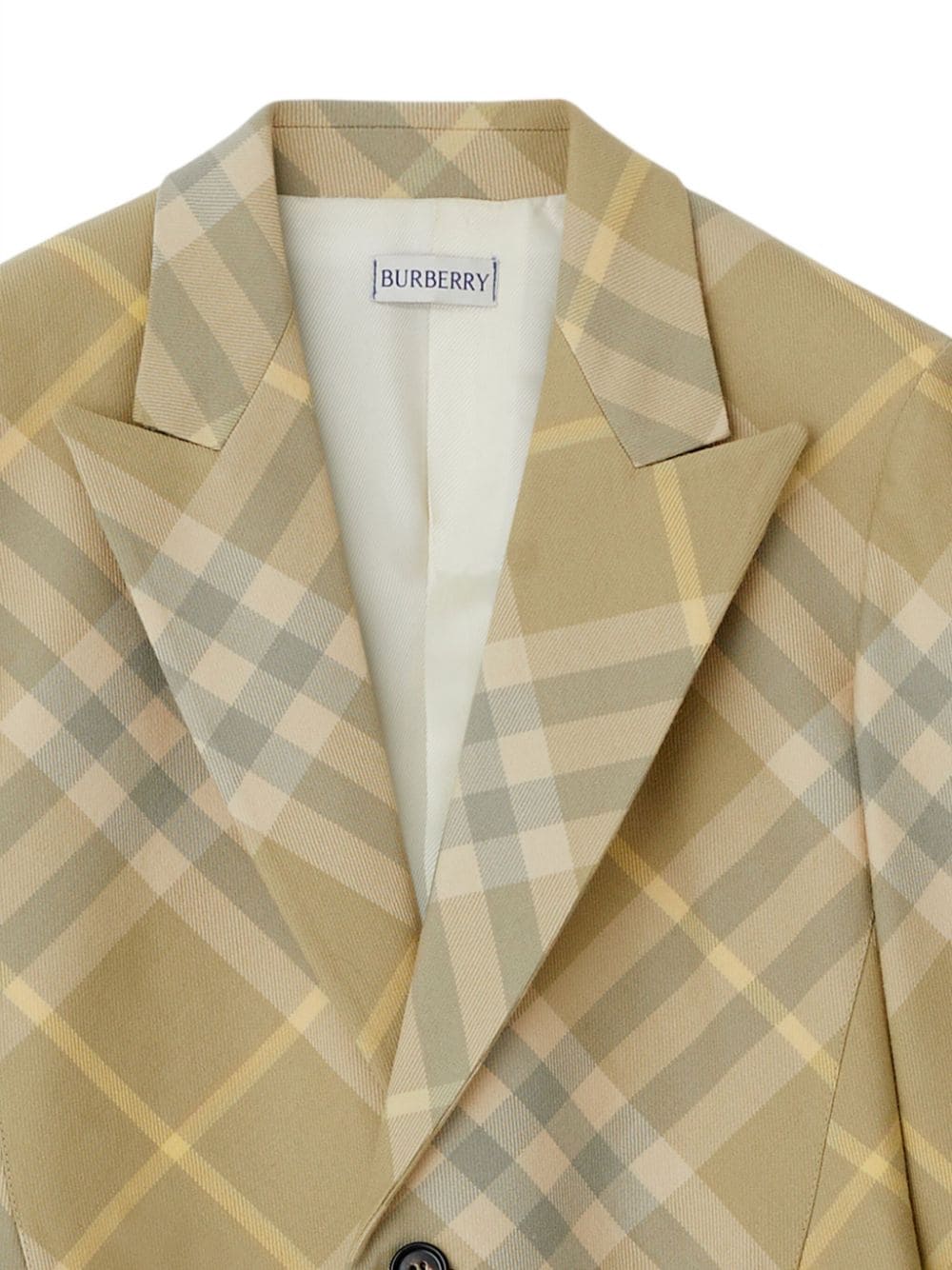 BURBERRY Women's Tailored Plaid Check Wool Blazer Jacket