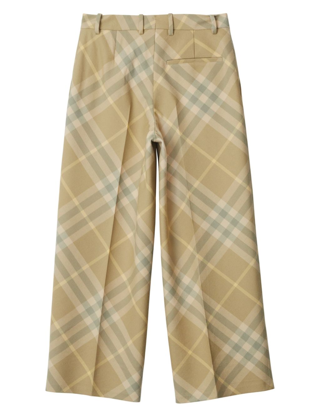 BURBERRY Tailored Checkered Wool Trousers