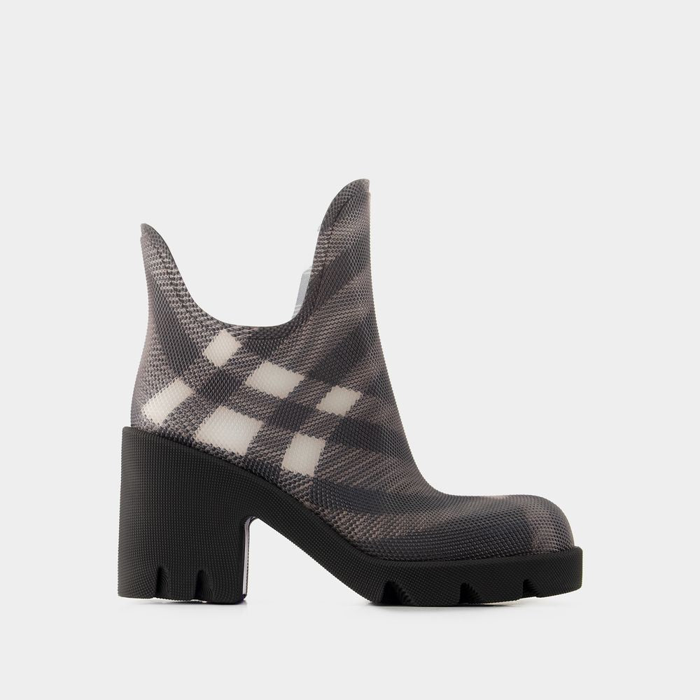 BURBERRY Women’s Ankle Boots with Marsh Heel