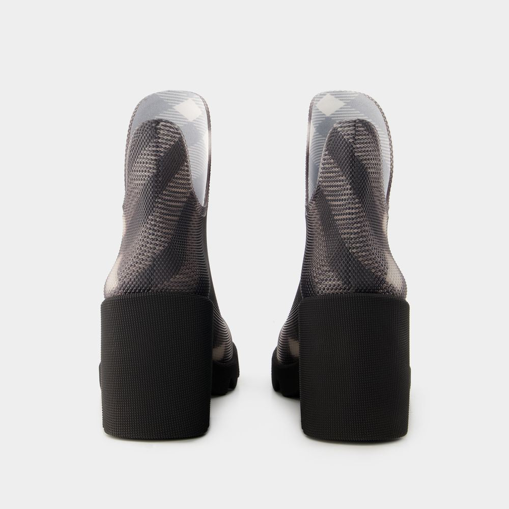 BURBERRY Women’s Ankle Boots with Marsh Heel