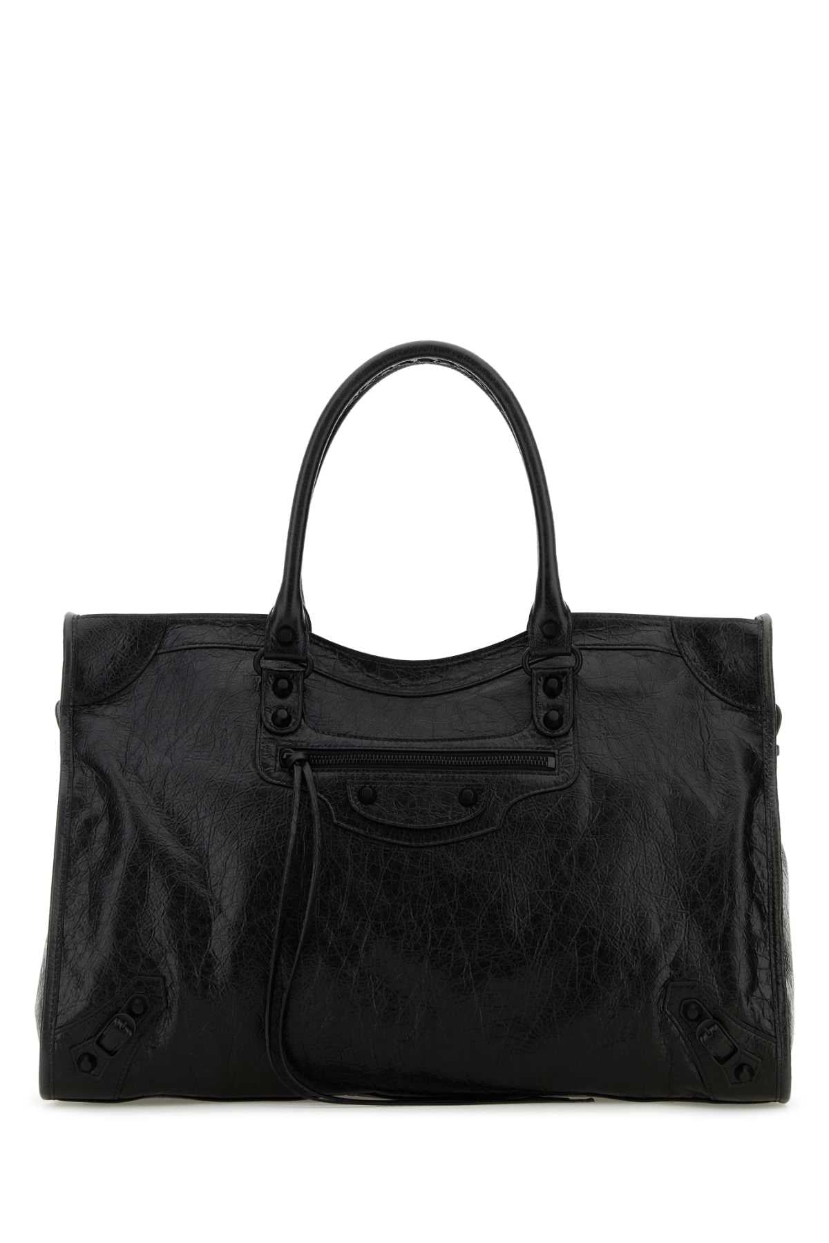 BALENCIAGA Large Leather City Shopping Handbag