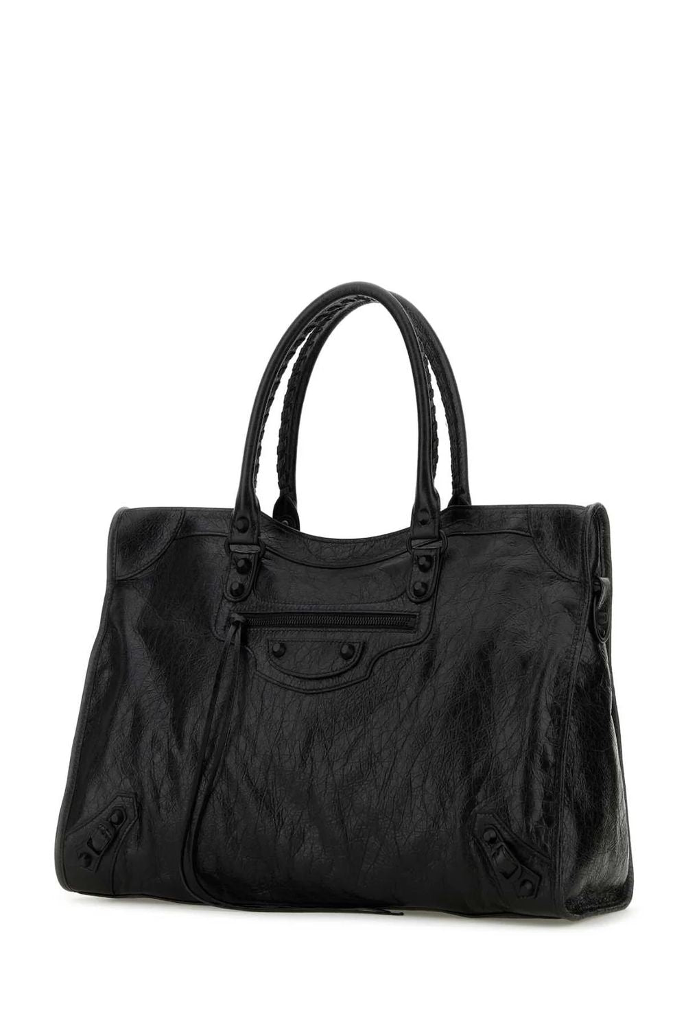 BALENCIAGA Large Leather City Shopping Handbag