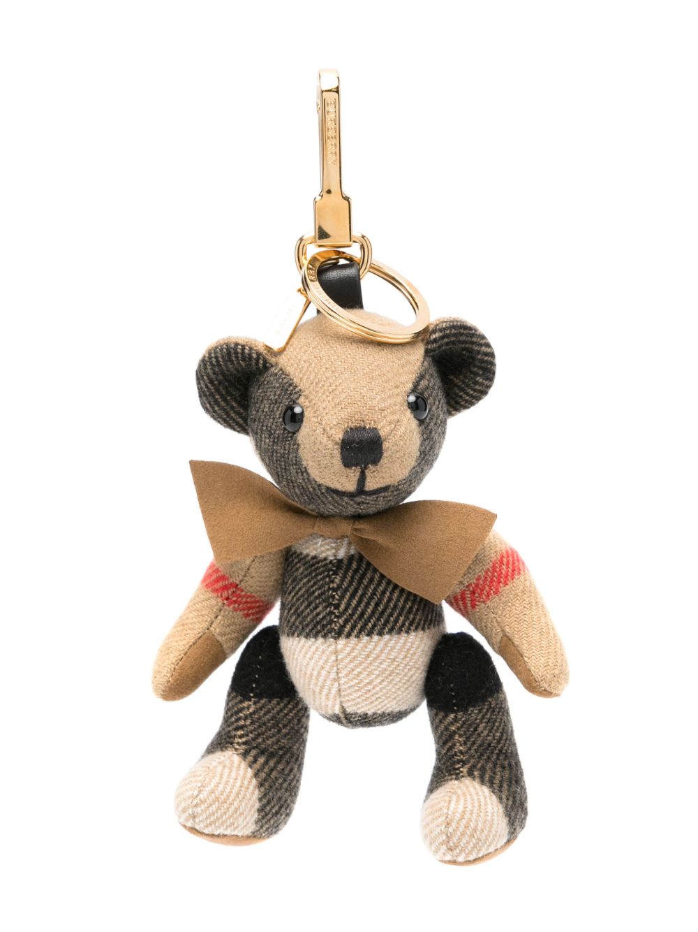 BURBERRY Mini Check Bear Key Ring