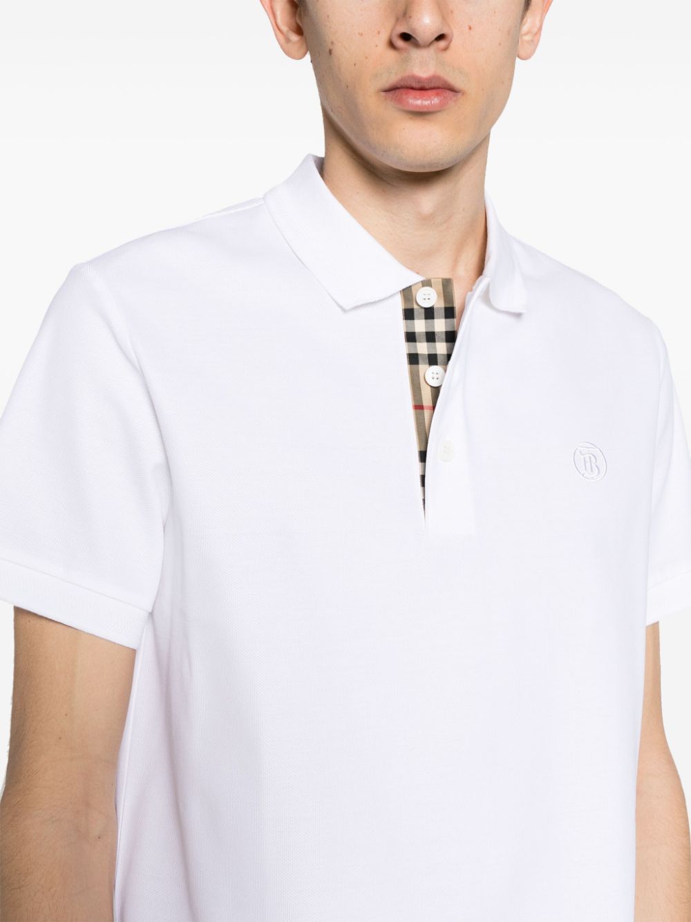 BURBERRY Classic Logo Cotton Polo Shirt
