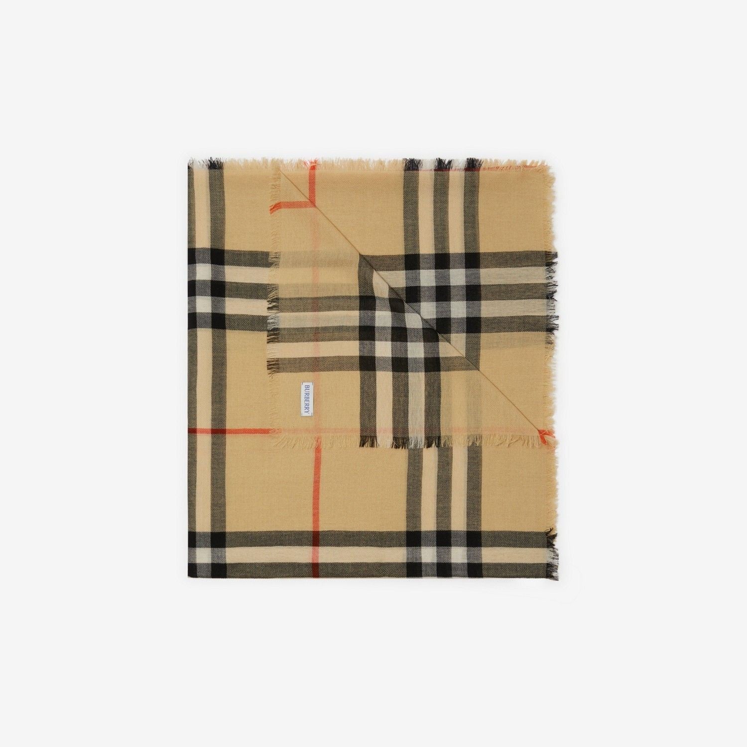 BURBERRY Lightweight Wool Scarf