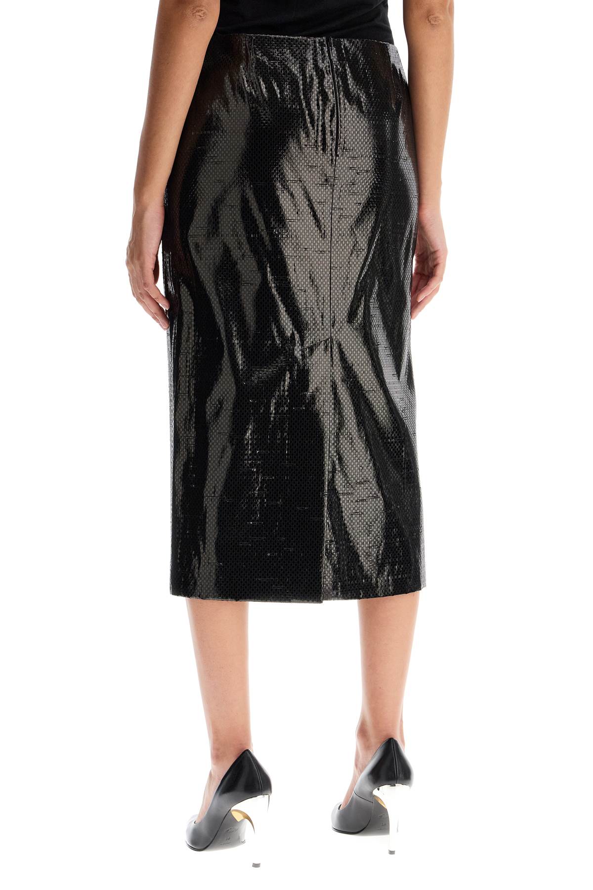 ALEXANDER MCQUEEN Elegant Mini Canvas Skirt for Women - FW24 Collection