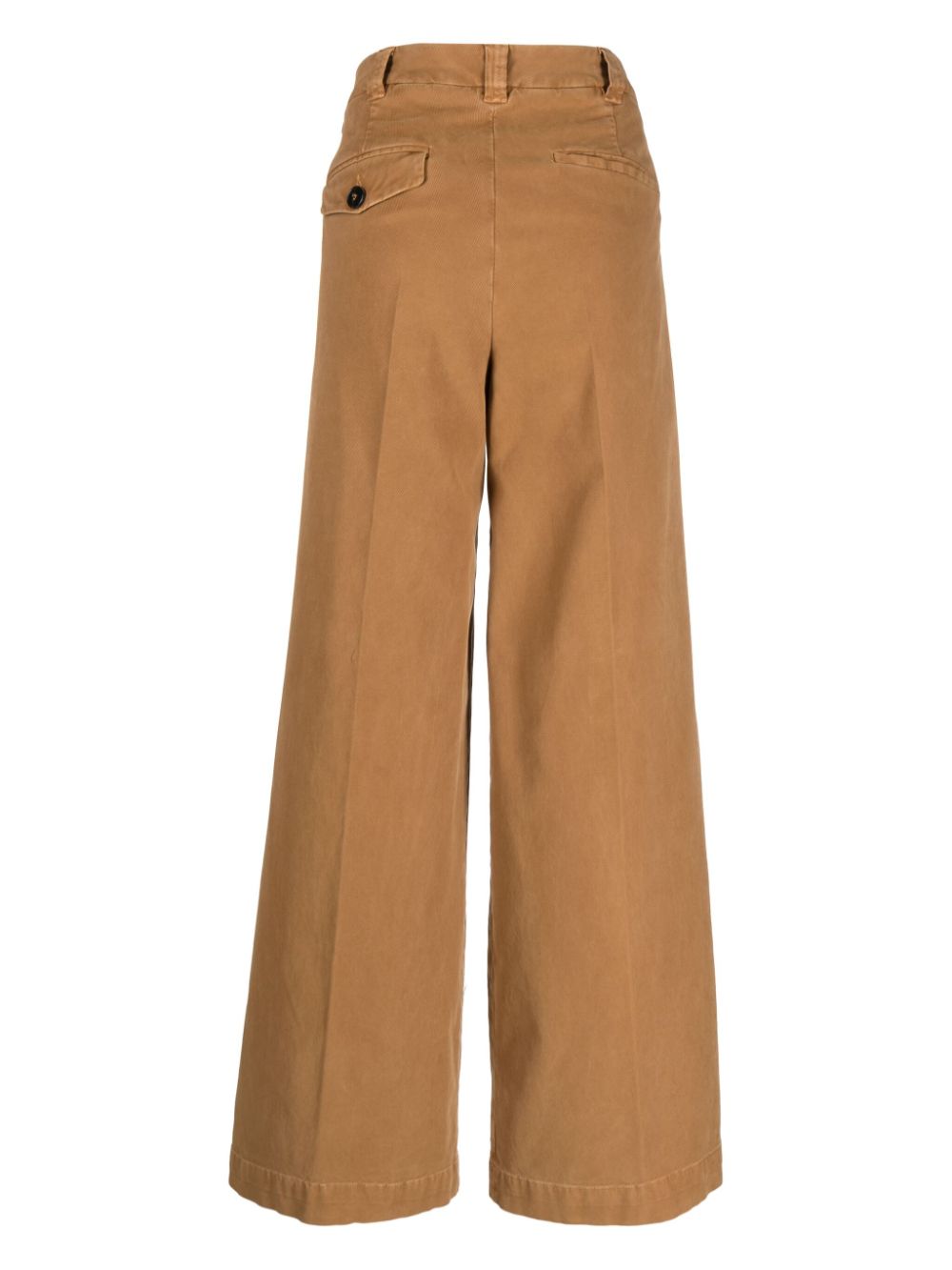 GABRIELE PASINI Women's High-Waisted Wide Leg Cotton Trousers