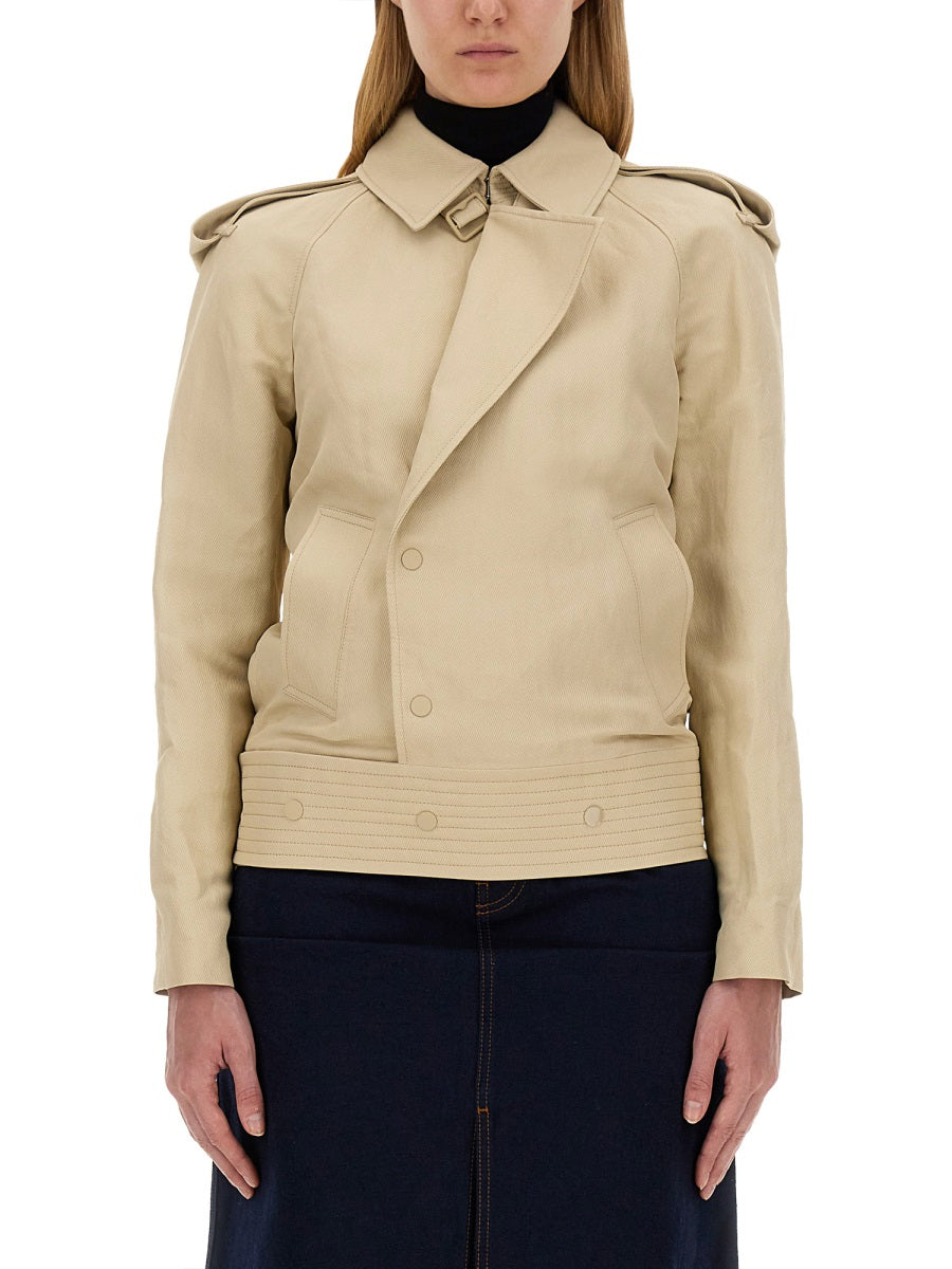 BURBERRY Classic Trench Jacket - Size 8 UK