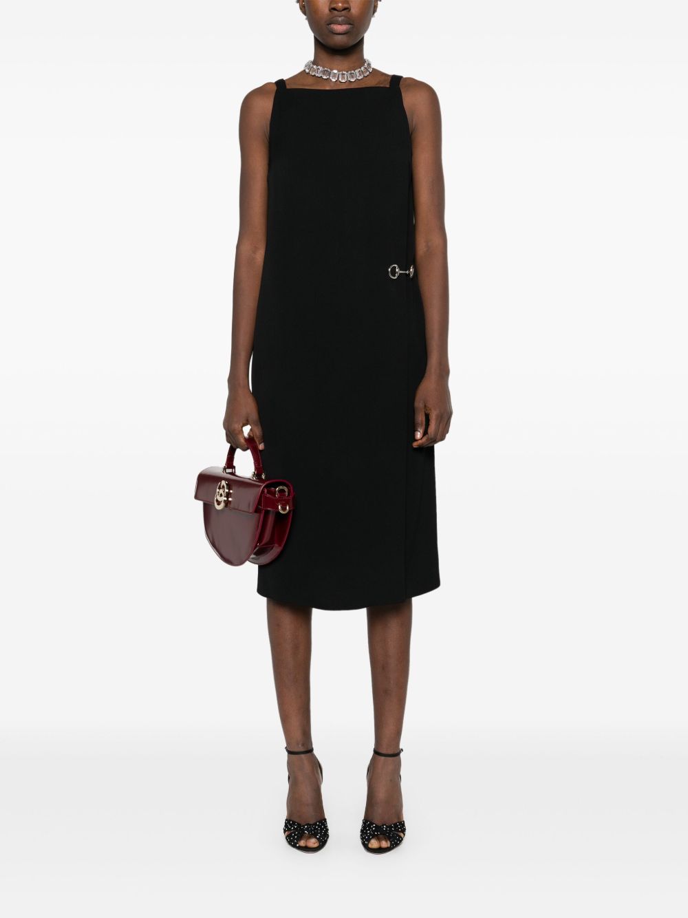 GUCCI Elegant Horsebit Midi Dress