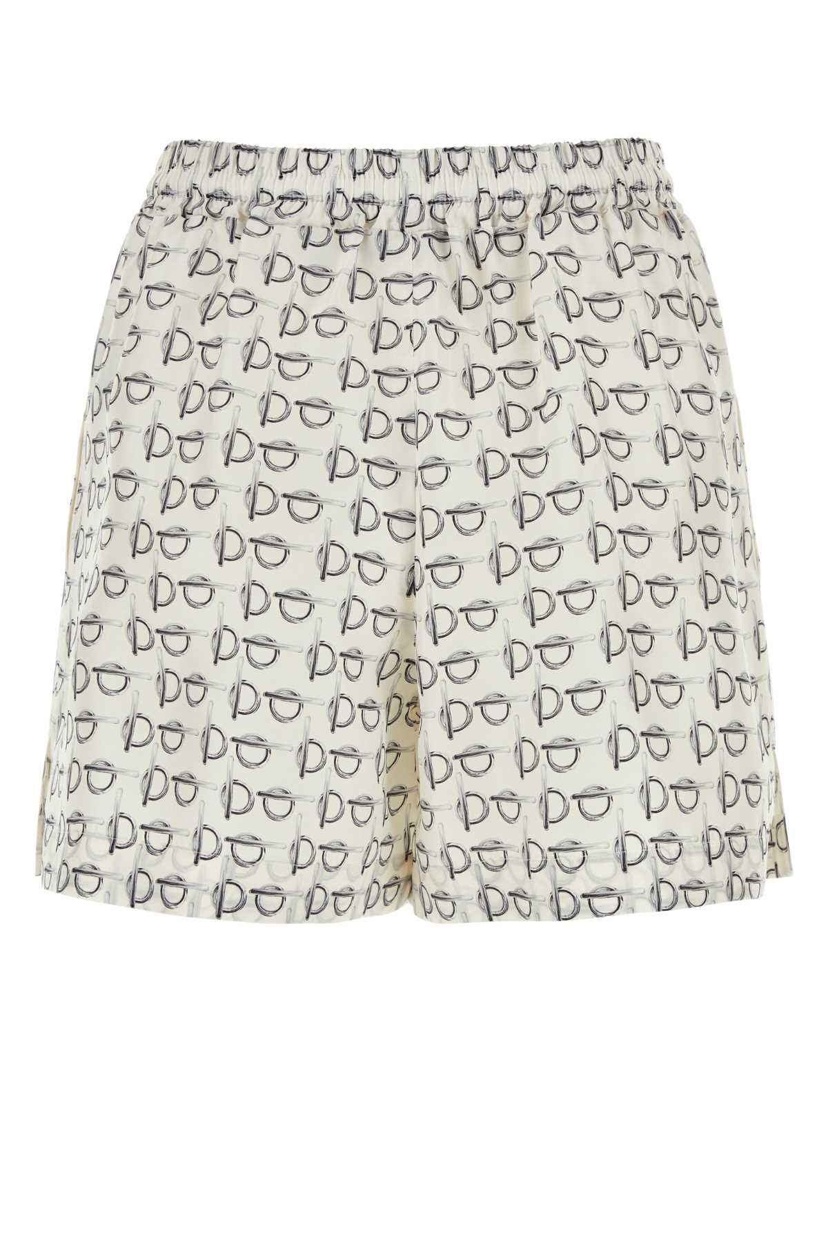 BURBERRY Printed Silk Shorts for Women