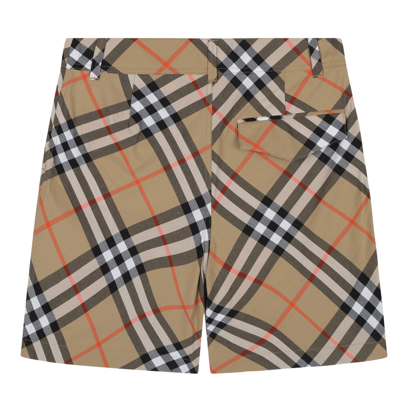 BURBERRY Mini Check Cotton Shorts for Girls