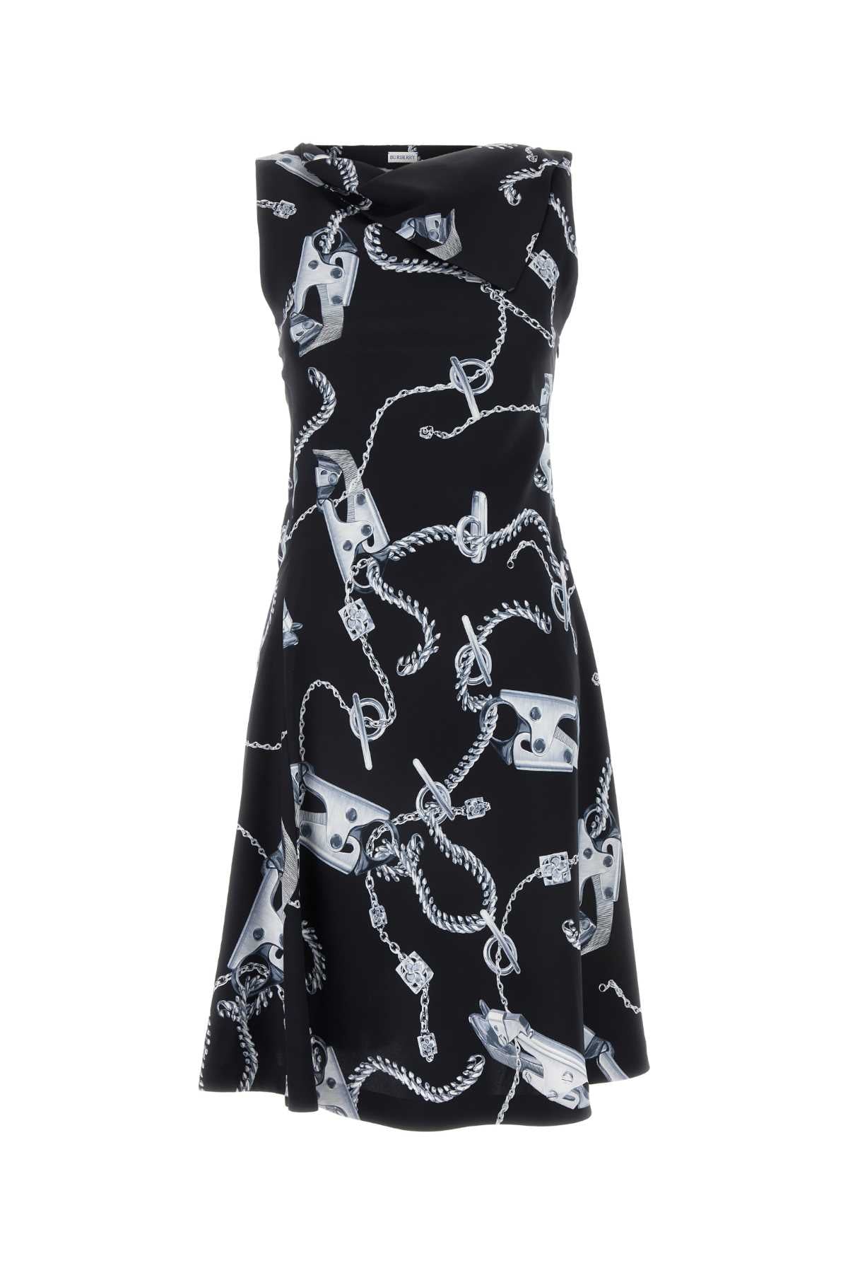 BURBERRY Printed Viscose Dress for Women - SS24 Collection