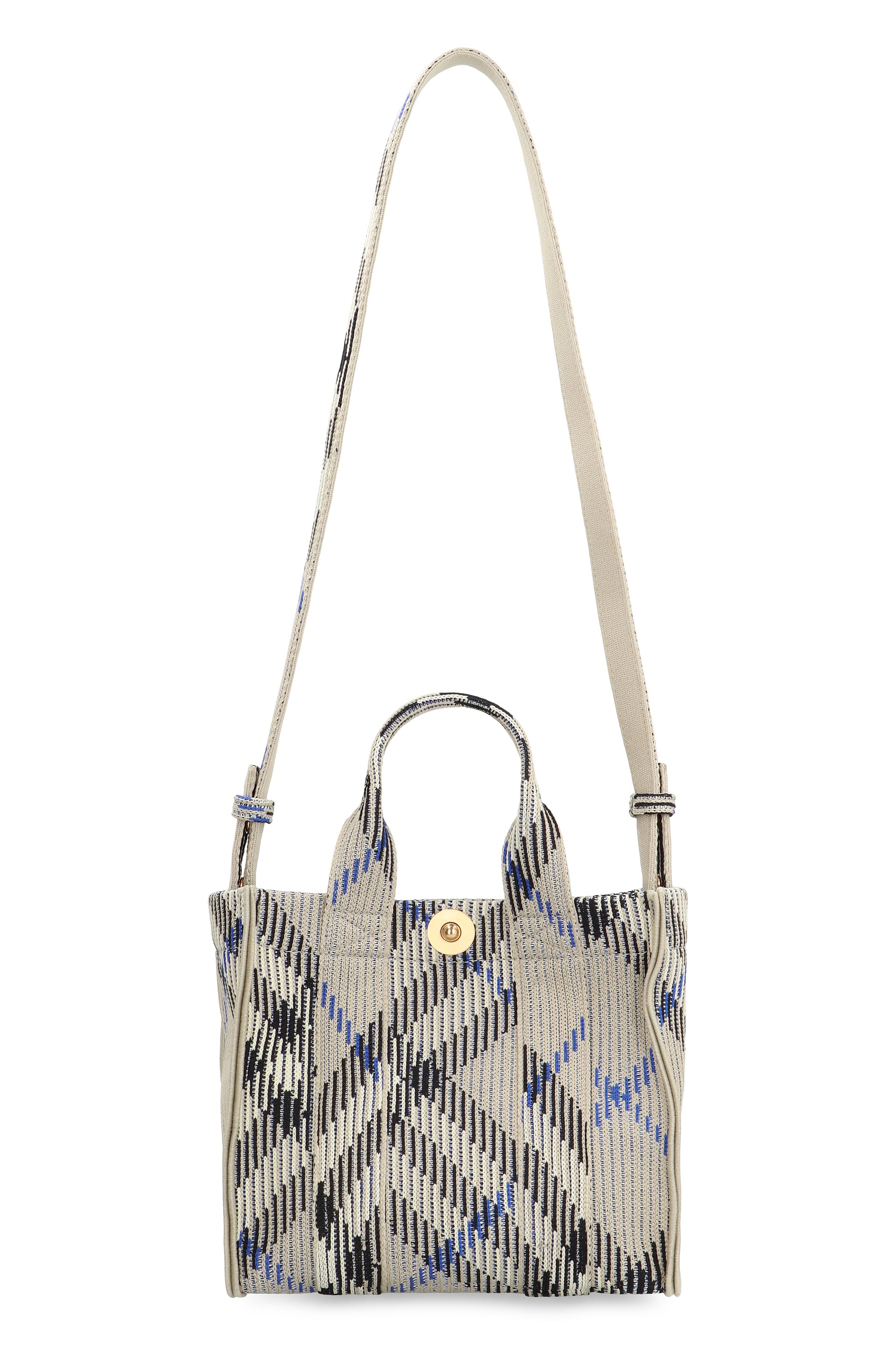 BURBERRY Check Motif Mini Tote Handbag