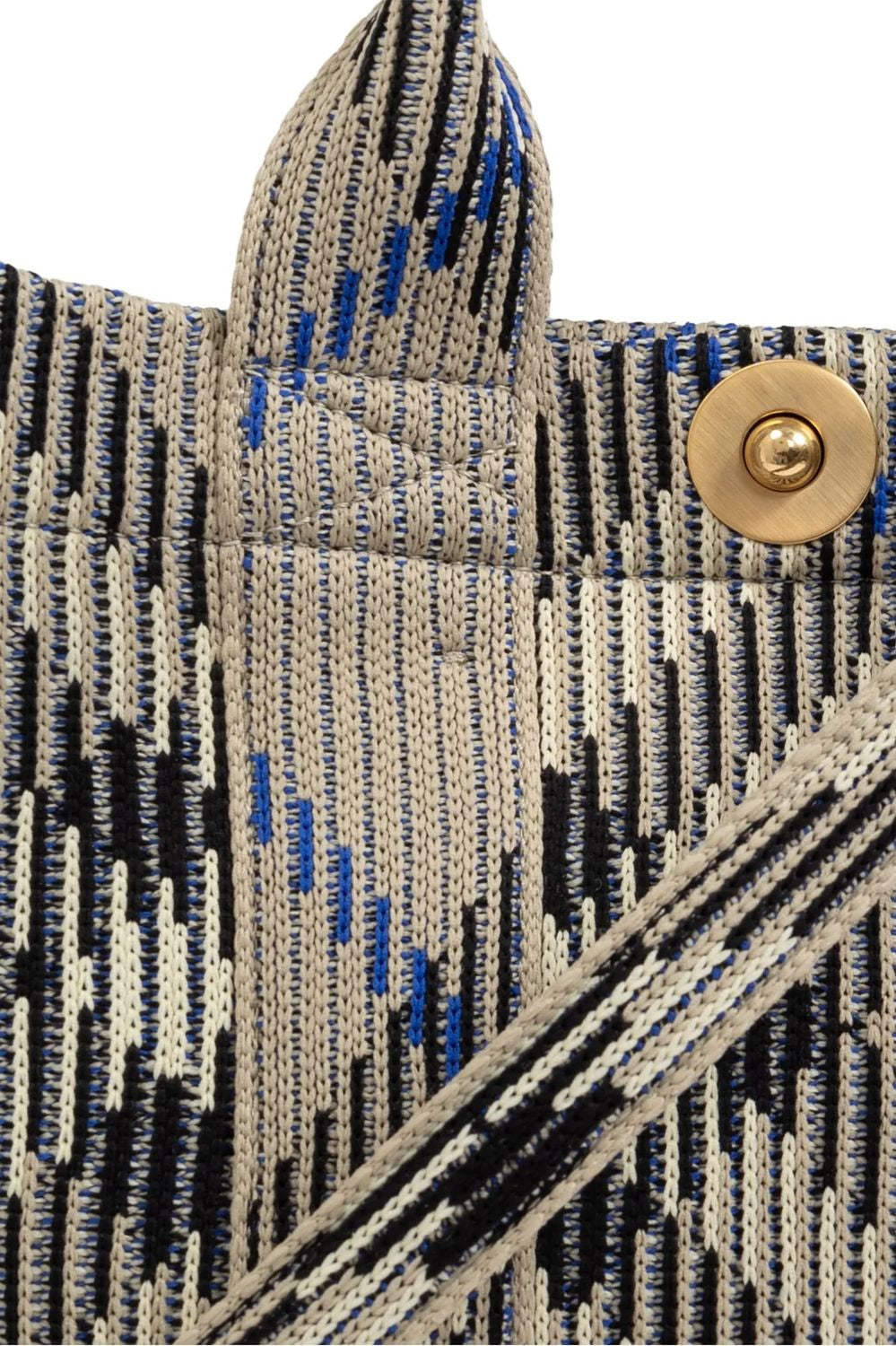 BURBERRY Mini Knit Shopper Handbag