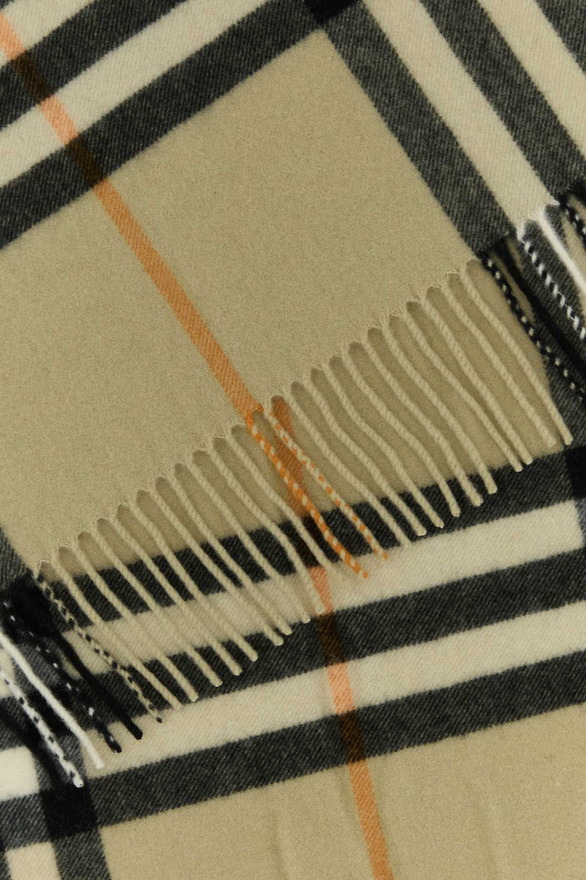 BURBERRY Embroidered Cashmere Scarf