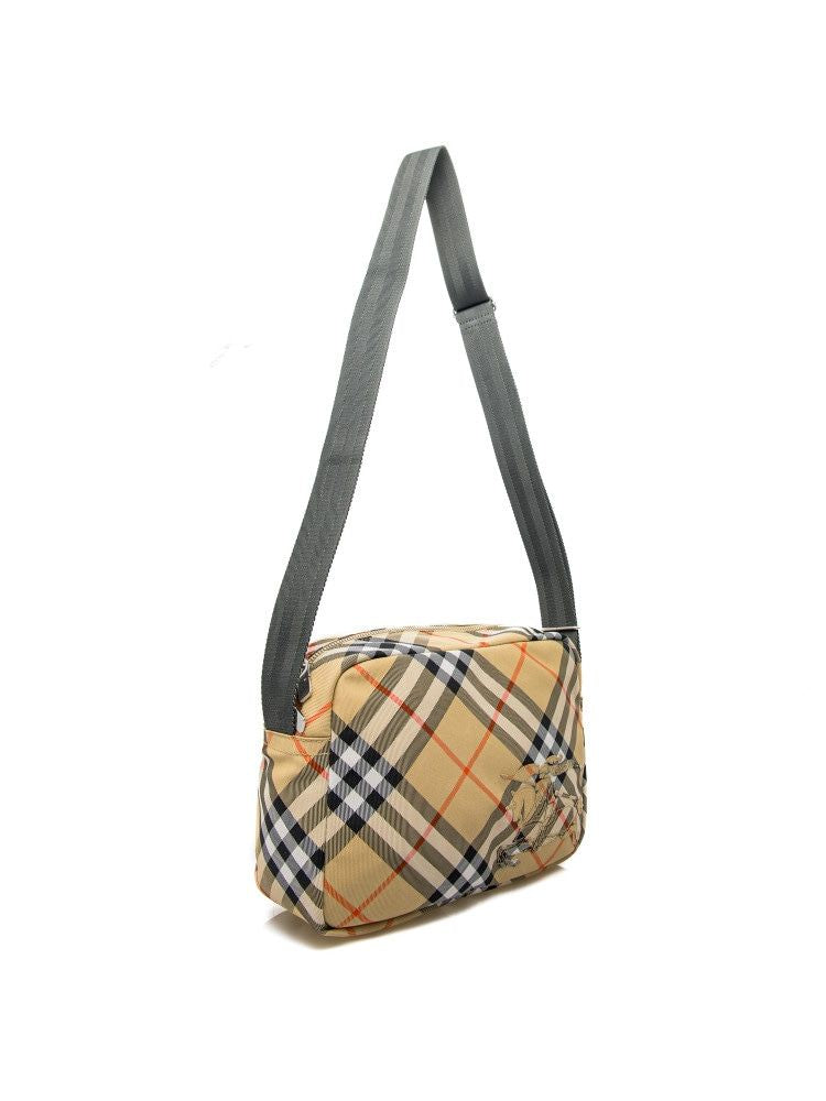 BURBERRY Check Motif Crossbody Handbag - 25cm x 18cm x 12cm