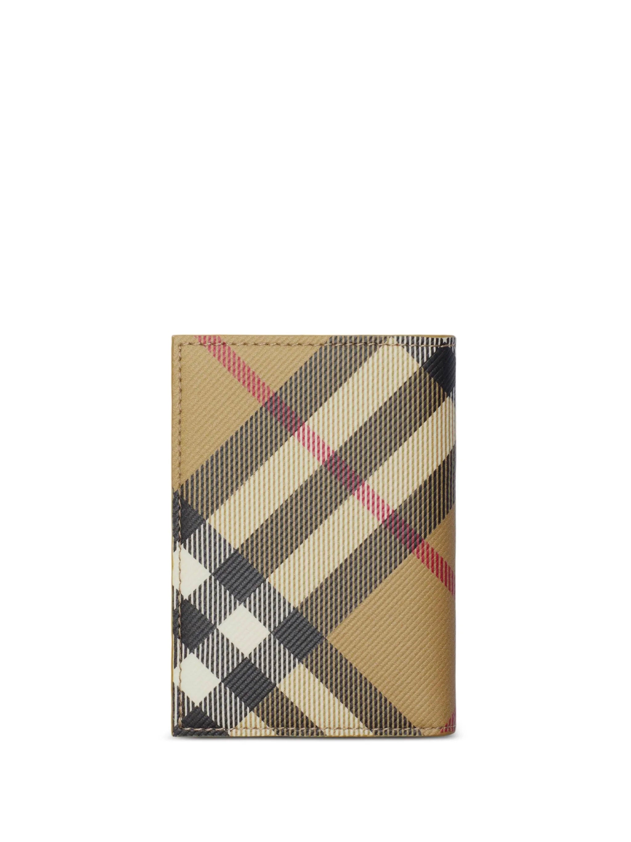 BURBERRY Check Book Credit Card Holder - Mini