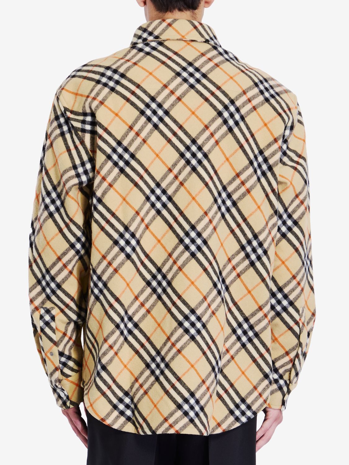 BURBERRY Embroidered Flannel Shirt for Men