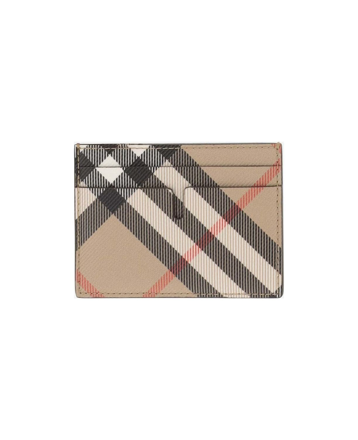 BURBERRY Mini Check Credit Card Holder