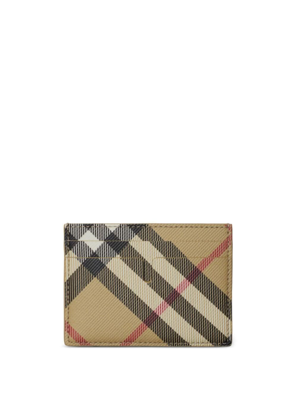 BURBERRY Mini Check Card Holder
