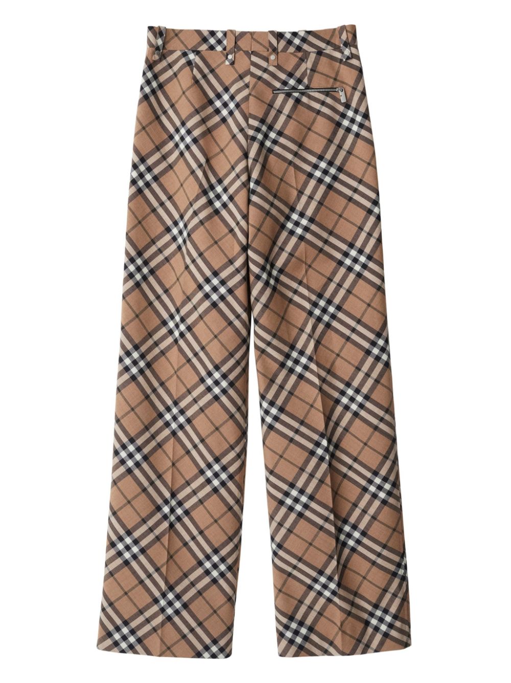 BURBERRY Checked Embroidered Polyester Blend Pants - Sizes Available