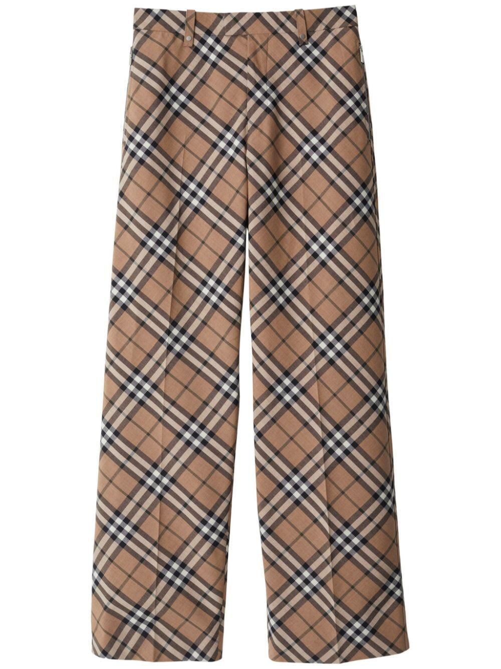 BURBERRY Tailored Mini Checkered Design Trousers for Men