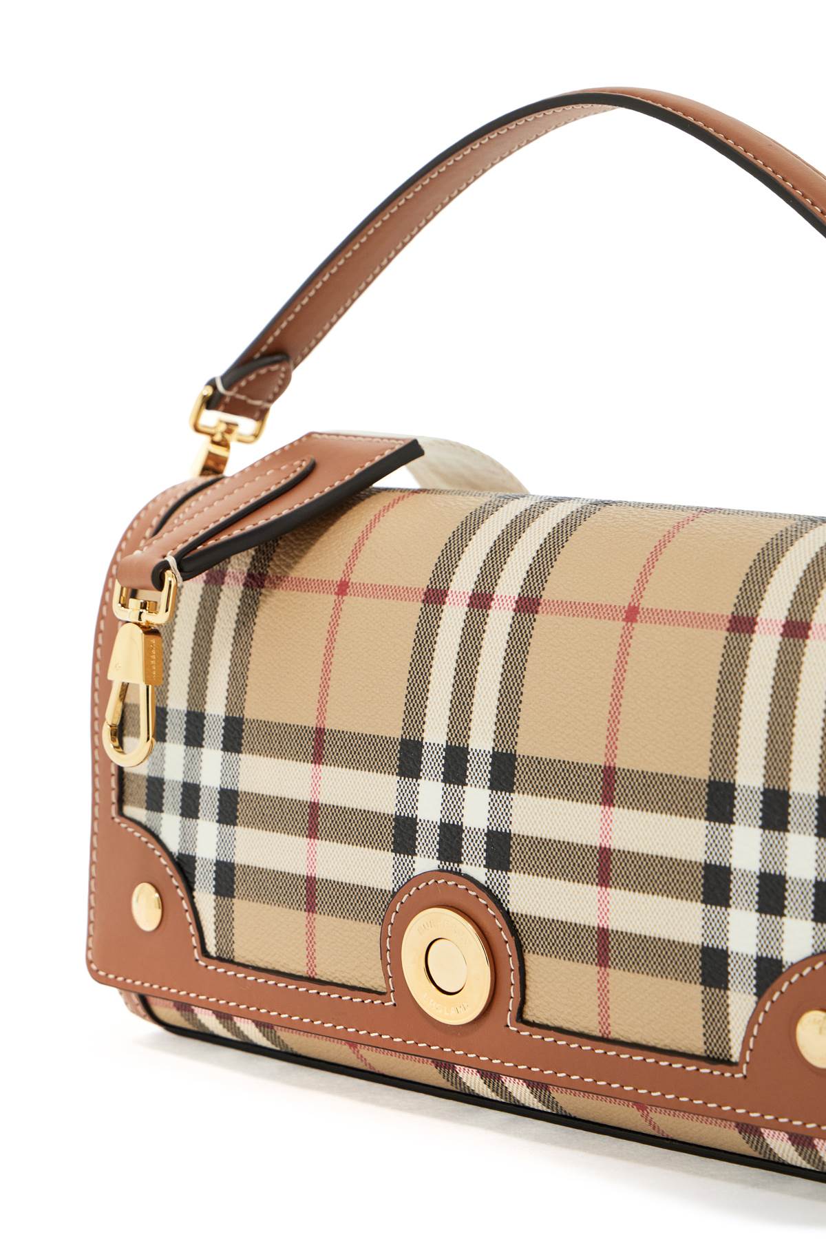 BURBERRY Vintage Check Pattern Shoulder Handbag