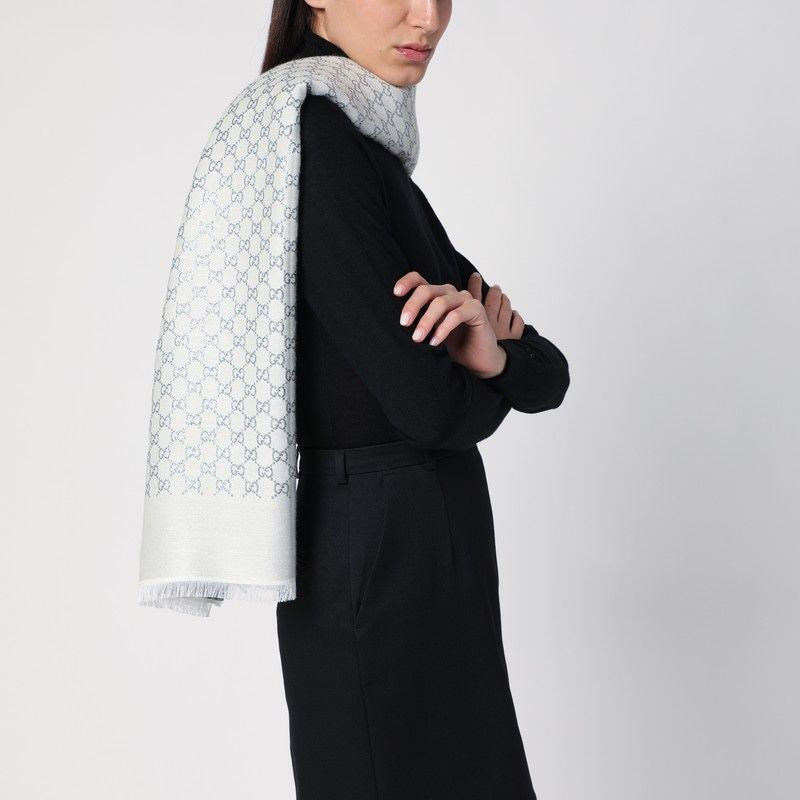 GUCCI Leggero Lurex Cashmere Scarf