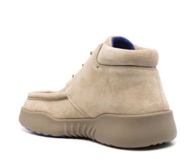 BURBERRY Suede Log Ankle Boots for Men