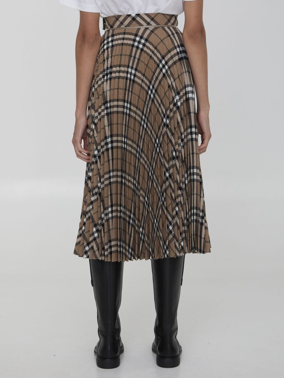 BURBERRY Embroidered Polyester Blend Skirt