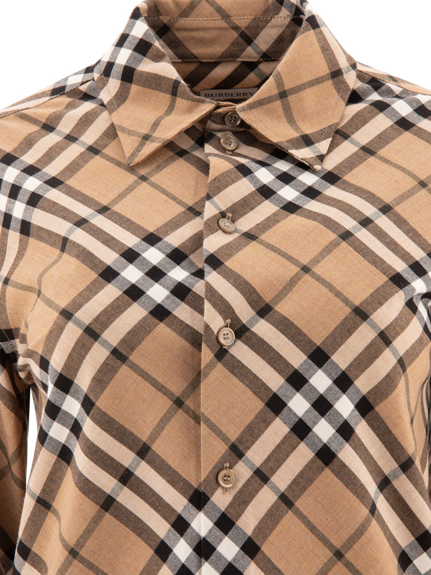 BURBERRY Wool Blend Check Shirt for Women