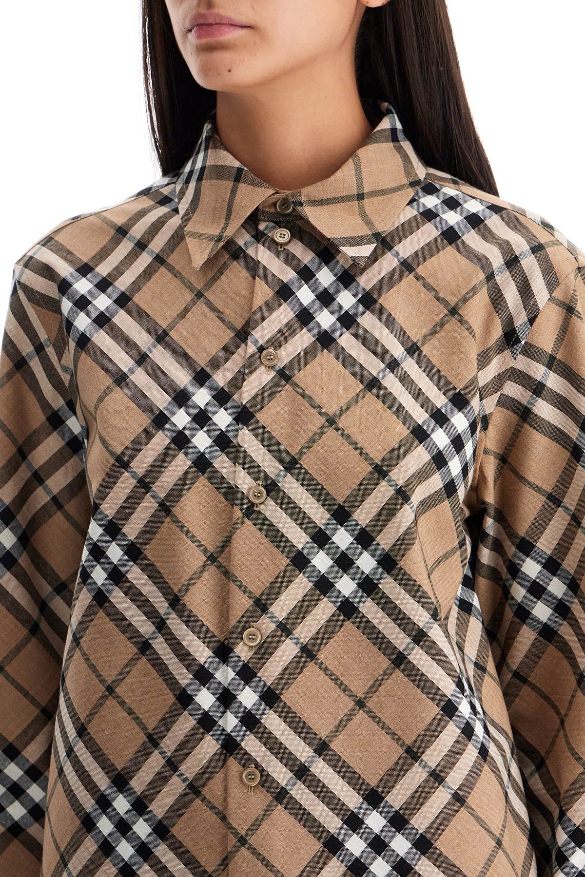 BURBERRY Embroidered Polyester Blend Shirt for Women - SS25