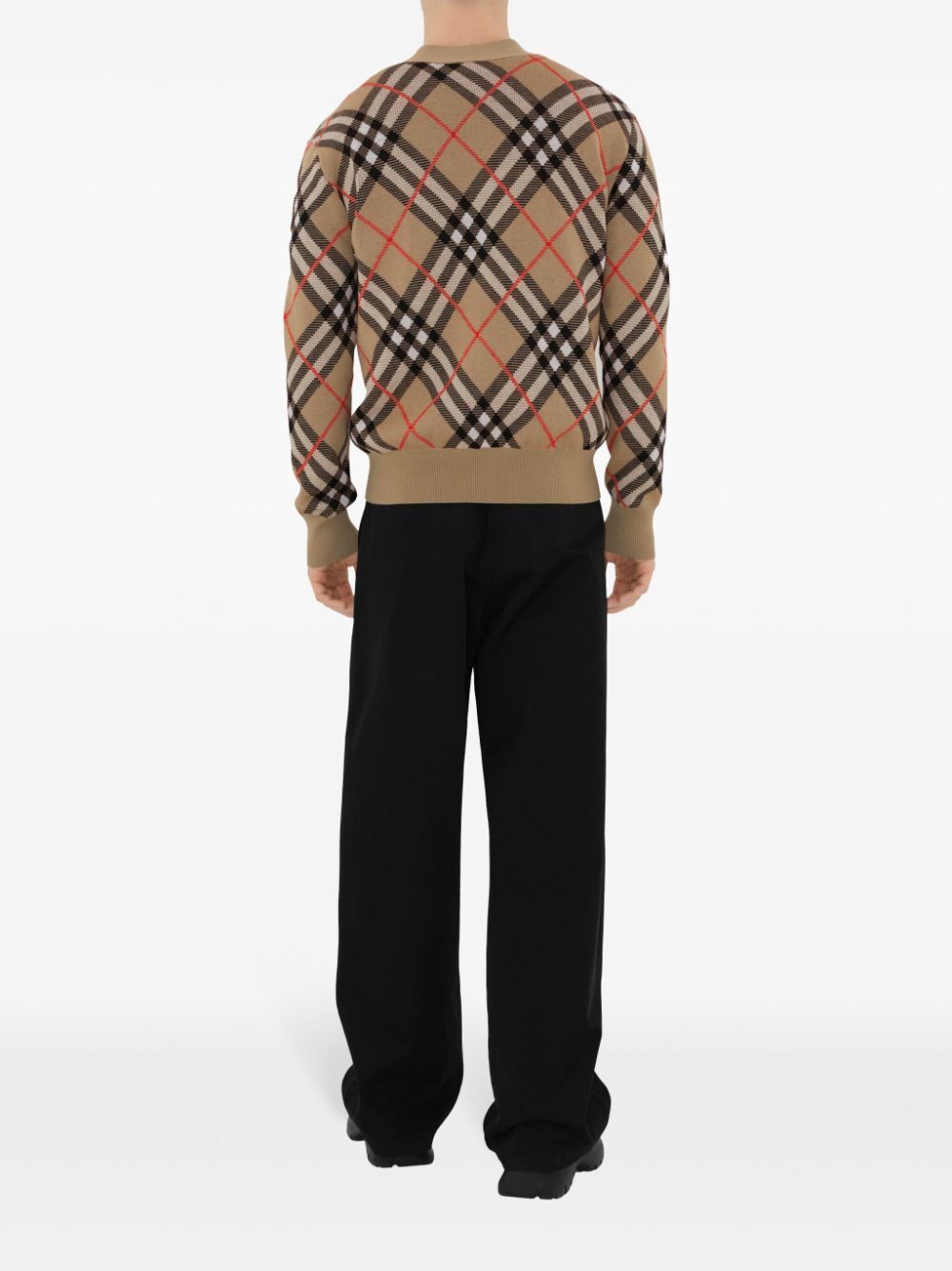 BURBERRY Check Cardigan for Men - SS25 Collection