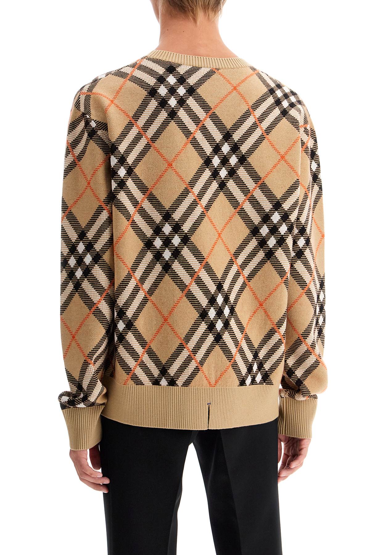 BURBERRY Embroidered Stretch Wool Blend Sweater