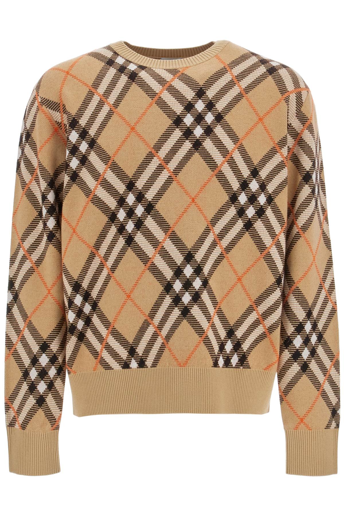 BURBERRY Embroidered Stretch Wool Blend Sweater
