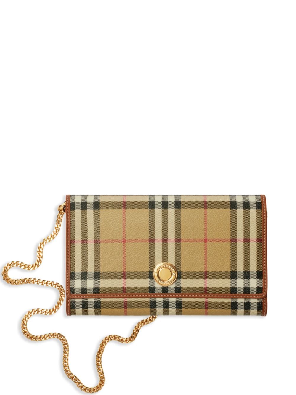 BURBERRY Vintage Check Mini Wallet on Chain
