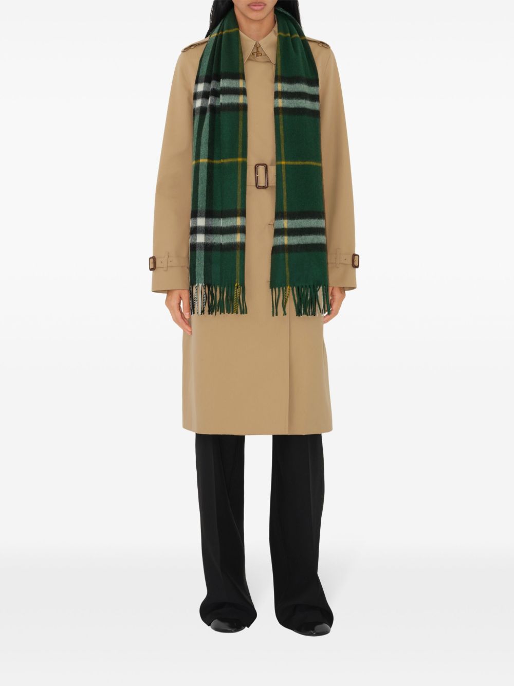 BURBERRY Embroidered Cashmere Scarf