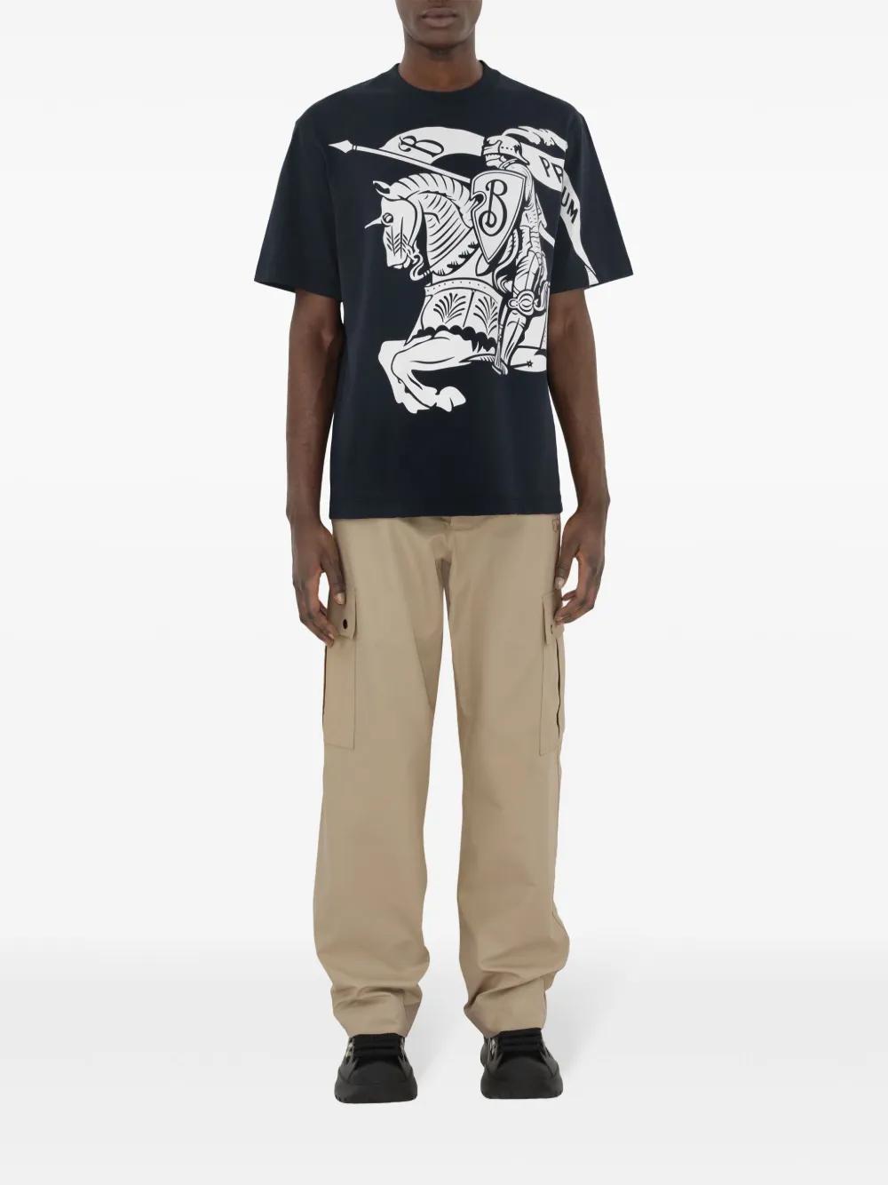 BURBERRY Storm Cotton T-Shirt for Men - FW24 Collection