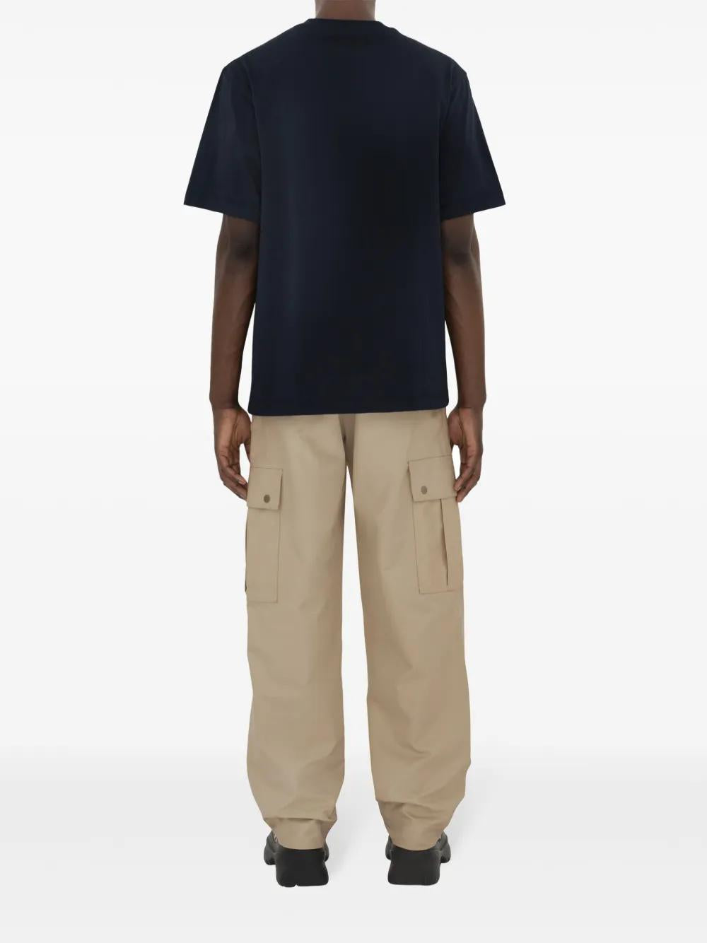 BURBERRY Storm Cotton T-Shirt for Men - FW24 Collection