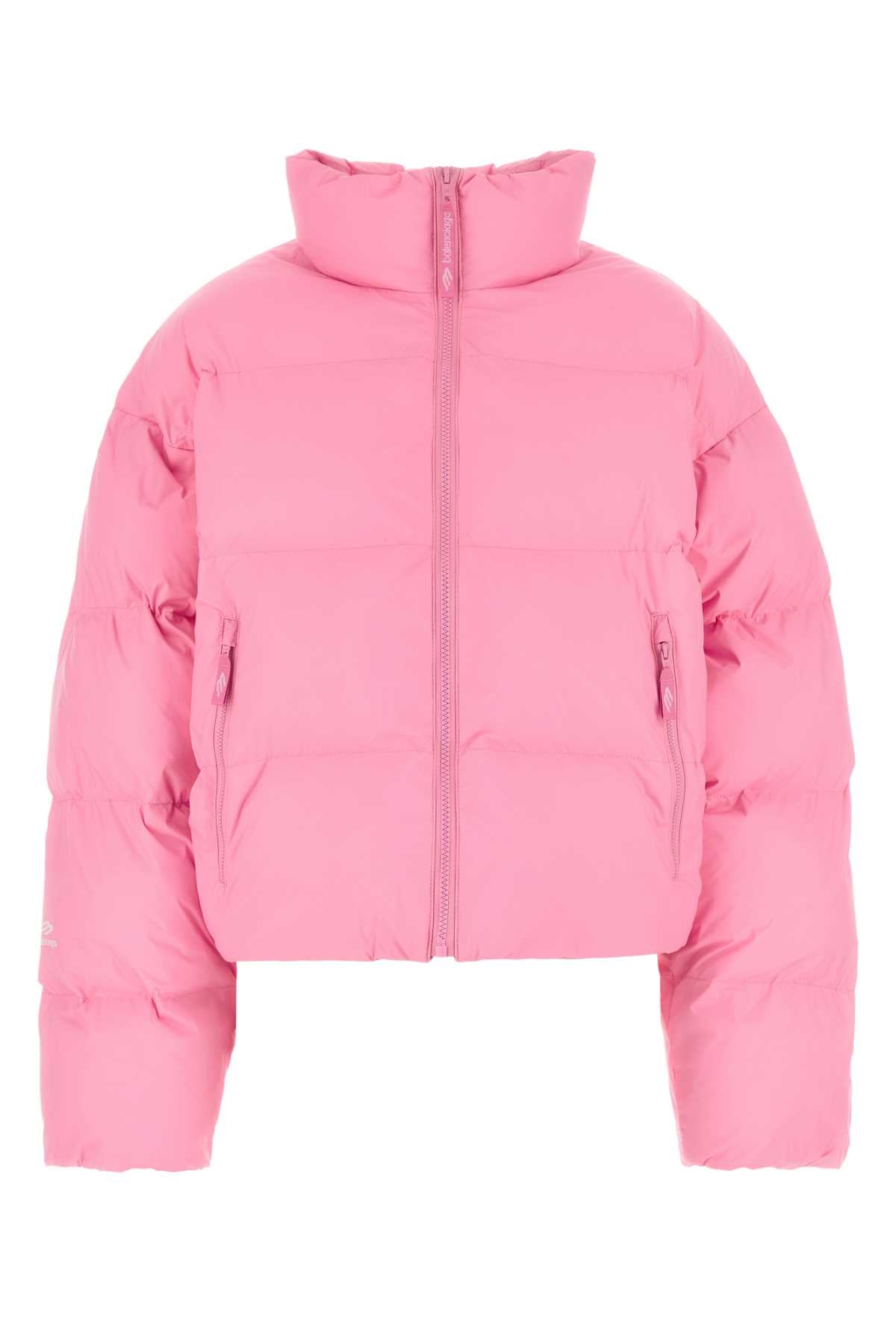 BALENCIAGA Women's Mini Nylon Padded Cropped Puffer Jacket