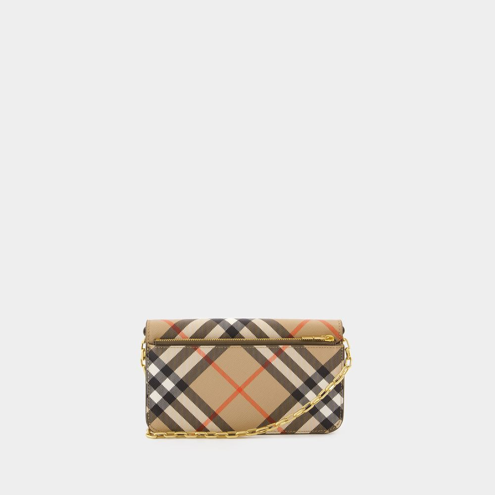 BURBERRY Mini Printed Canvas Check Wallet
