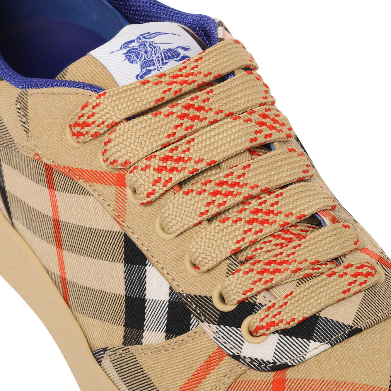 BURBERRY Classic Check Design Polyester Sneakers for Men